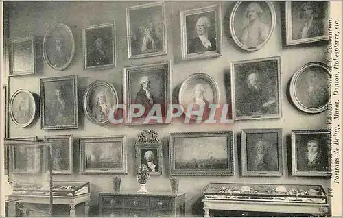 Ansichtskarte AK Musee Carnavalet Salle de la Convention Portraits de Bailly Murat Danton Robespierre