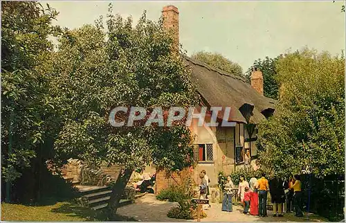 Moderne Karte Stratford Upon Avon Anne Hathaway's Cottage from the Orchard Shorterry