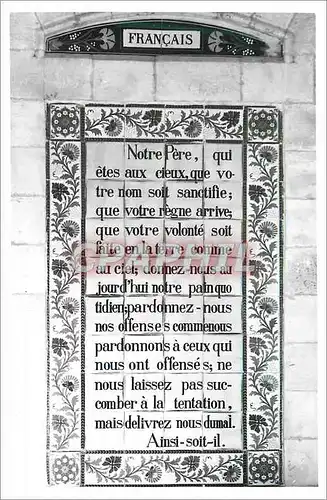 Cartes postales moderne Francais Notre Pere qui Etes aux Cieux