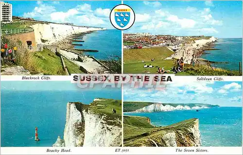 Cartes postales moderne Sussex by the Sea Blackroch cliffs Saltdean cliffs Beachy Head The seven sisters