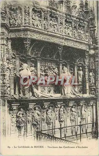 Ansichtskarte AK La Cathedrale de Rouen Tombeau des Cardinaux d'Amboise