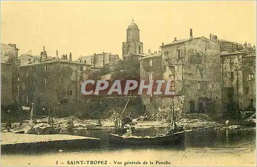 Moderne Karte Saint Tropez vue Generale de la Ponche