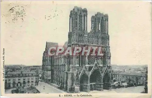 Cartes postales Reims la Cathedrale