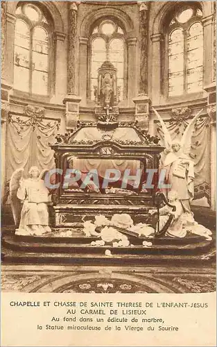 Cartes postales Carmel de Lisieux Chapelle et Chasse de Sainte Therese de l'Enfant Jesus