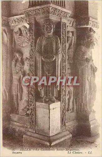 Cartes postales Arles la Cathedrale Saint Trophime le Cloitre