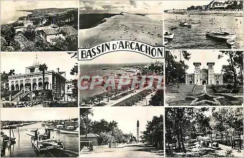 Cartes postales moderne Bassin d'Arcachon vue Generale de la Corniche Port de la Teste