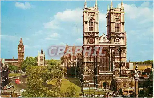 Moderne Karte London Westminster Abbey and Big Ben