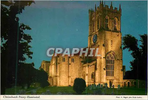 Cartes postales moderne Christchurch Priory Illuminated