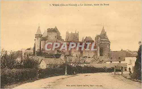 Ansichtskarte AK Vitre (Ille et Vilaine) le Chateau Route de Brest