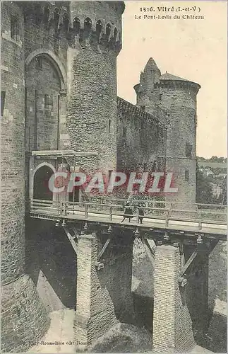 Ansichtskarte AK Vitre (L et V) le Pont Levis du Chateau