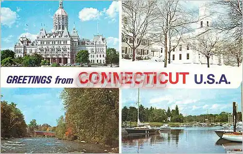 Cartes postales moderne Greetings from Connecticut USA