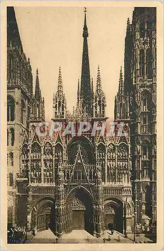 Cartes postales Rouen (Seine Inferieure) Facade Principale de la Cathedrale