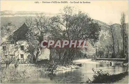 Ansichtskarte AK Environs d'Aix les Bains le Canal de Savieres