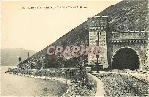 Cartes postales Ligne d'Aix les Bains a Culoz Tunnel de Brison