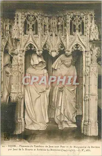 Cartes postales Dijon Pleurants du Tombeau de Jean