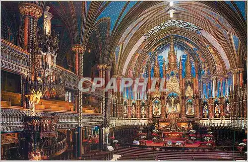 Moderne Karte Montreal Quebec Maitre Autel Basilique Notre Dame