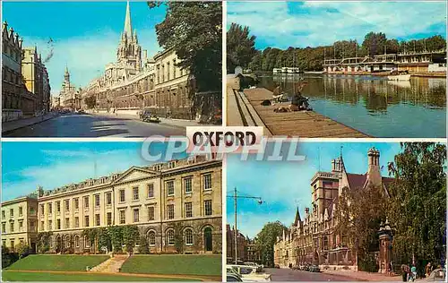 Cartes postales moderne Oxford the High River Isis and College Barges