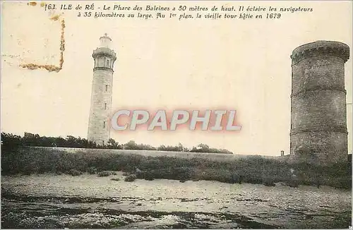 Cartes postales Ile de Re Le Phare des Baleines a 50 metres de Haut