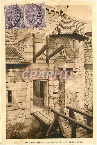 Cartes postales Haut Koenigsbourg Pont Levis du Haut Jardin