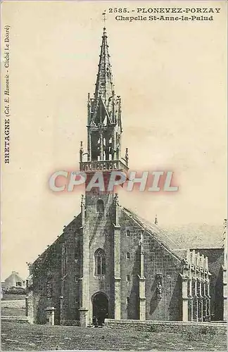 Ansichtskarte AK Plonevez Porzay Chapelle St Anne la Palud