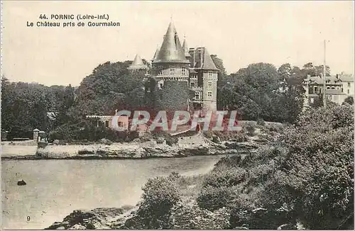 Ansichtskarte AK Pornic (Loire Inf) Le Chateau pris de Gourmalon