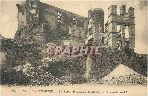 Ansichtskarte AK Env de Mont Dore Les Ruines du Chateau de Murols La Facade