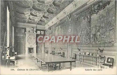 Cartes postales Chateau de Chantilly Galerie des Cerfs