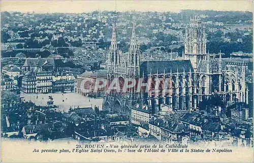 Cartes postales Rouen Vue Generale prise de la Cathedrale