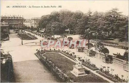 Ansichtskarte AK Bordeaux La Terrasse du Jardin Public