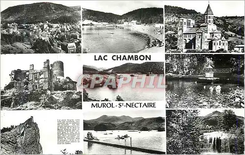 Moderne Karte Lac Chambon Murol St Nectaire