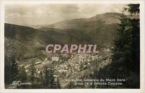 Cartes postales moderne Vue Generale de Mont Dore prise de la Grande Cascade