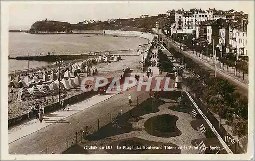 Moderne Karte St Jean de Luz La Plage La Boulevard