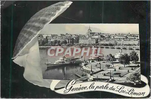 Cartes postales moderne Geneve La Perle du Lac Leman Coquillage