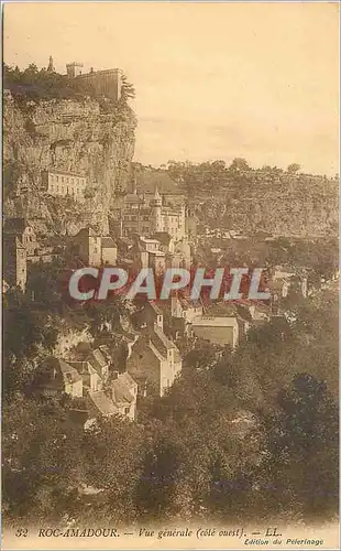 Cartes postales Rocamadour Vue Generale (Cote Ouest)