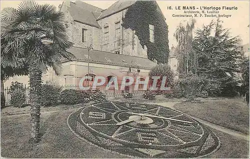 Cartes postales Le Mans L'Horloge Fleurie