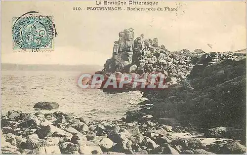 Cartes postales Ploumanach La Bretagne Pittoresque Rochers pres du Phare