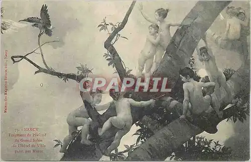 Cartes postales Nancy Fragement du Plafond du Grand Salon de l'Hotel de Ville peint par Morot