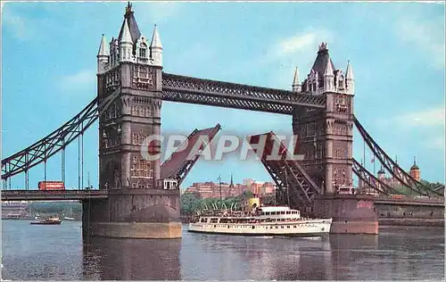 Moderne Karte Tower Bridge London Bateau