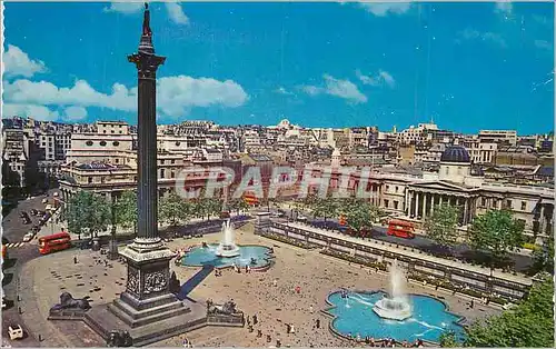 Moderne Karte London Trafalgar Square and Nelson's column