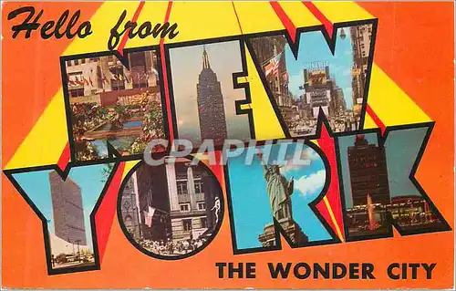 Cartes postales moderne New York Rockefeller Empire State Building Times Square UN Building Statue of Liberty Idlewild A