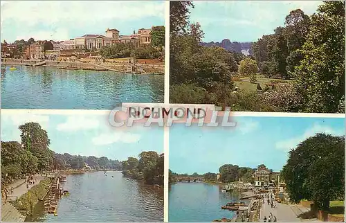 Cartes postales moderne Richmond view from the Bridge The Thames View from the Terrace the Promenade and River Thames