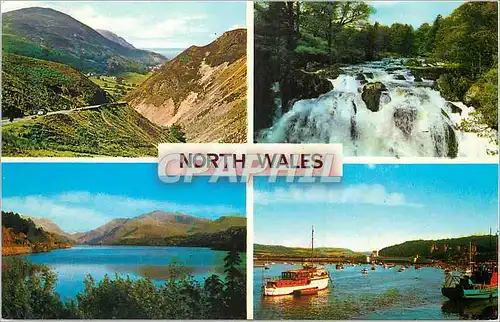 Cartes postales moderne North Wales Sychnant Pass Lyn Padarn Swllow Falls Betws y Coed Conwy from Marine Walk