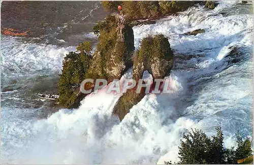 Cartes postales moderne Rheinfall (Schweiz) vom Schloss Laufen aus