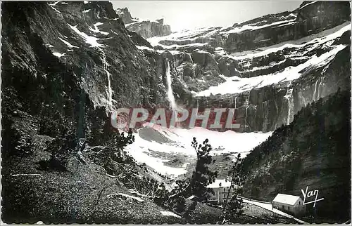 Moderne Karte Gavarnie Le Cirque et l'Hotel du Cirque