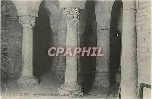 Cartes postales Dijon Crypte de la Cathedrale Saint Benigne