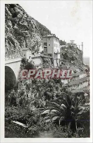 Moderne Karte Menton Cote d'Azur La Douce France Frontiere Franco Italienne