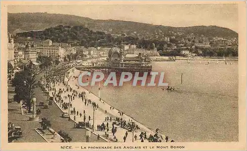 Ansichtskarte AK Nice La Promenade des Anglais et le Mont Boron