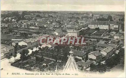 Cartes postales Bourg Panorama pris de la Tour de l'Eglise de Brou