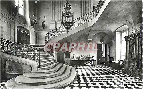 Moderne Karte Chateau d'Anet (E et L) Vestibule d'entree et Grand Escalier Construit par le Duc de Verdome