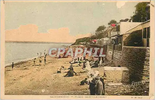 Cartes postales Saint Brieuc Plage Saint Laurent